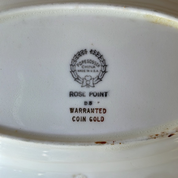 VTG Popegosser “Rose Point” Platter - Picture 5 of 11